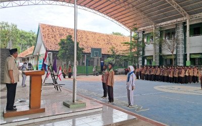 Pramuka dan PMR MTsN 4 Cirebon Gelar Musyawarah dan Pelantikan Pengurus Baru